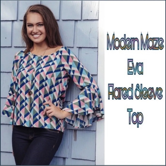 All for color Eva flare sleeves blouse - Picture 4 of 16